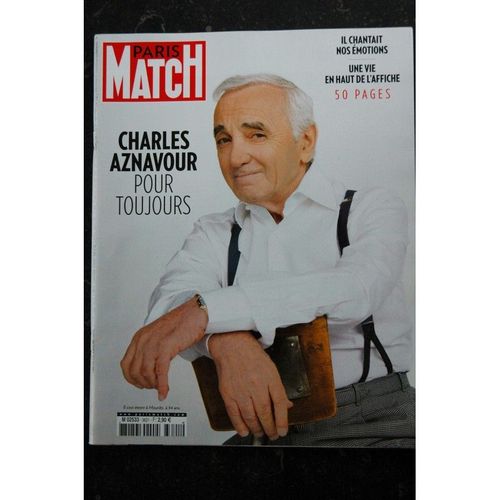 Paris Match N° 3621 03 Octobre 2018 Charles Aznavour Cover + 50 Pages - Rowan Atkinson