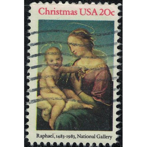 Etats Unis 1983 Oblitéré Used La Grande Madone Cowper Peinture De Raphaël Y&t Us 1505 Su