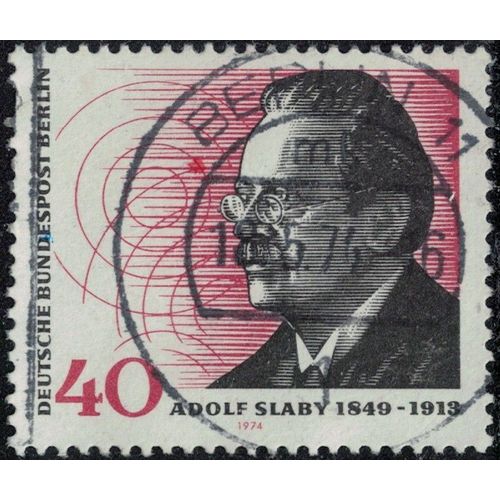 Allemagne 1974 Oblitéré Used Berlin Adolf Slaby Radiotechnicien Y&t De-Be 435 Su