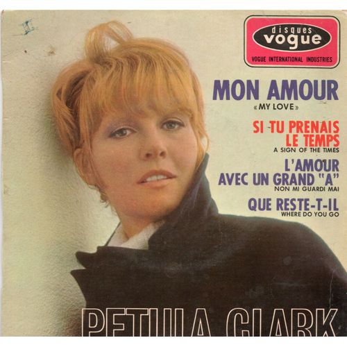Petula Clark "Mon Amour" Vinyle 45 T 17 Cm - Ep - Vogue - 1966