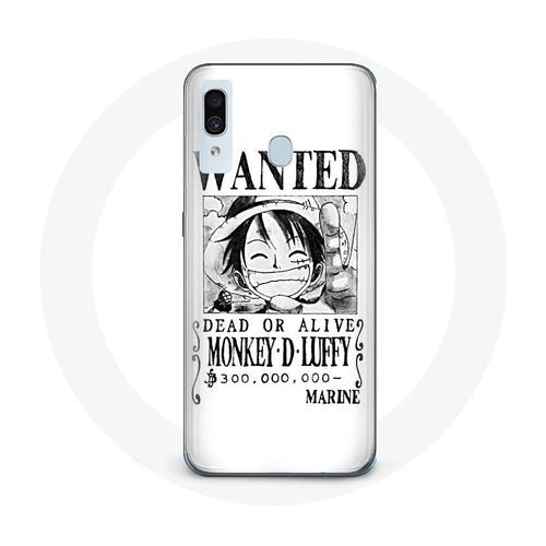 Coque Pour Samsung Galaxy A20e One Piece Manga Affiche De Recherche Blanche