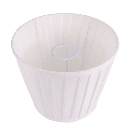 Abat Jour En Tissu Plissé Pour Maison, Bureau, Hôtel (Beige), 1 Pièce