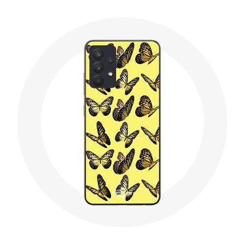 Coque Pour Samsung Galaxy A13 5g Papillons Fond Jaune