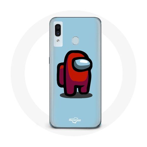 Coque Pour Samsung Galaxy A20e Among Us Jeu Vidéo Fond Bleu