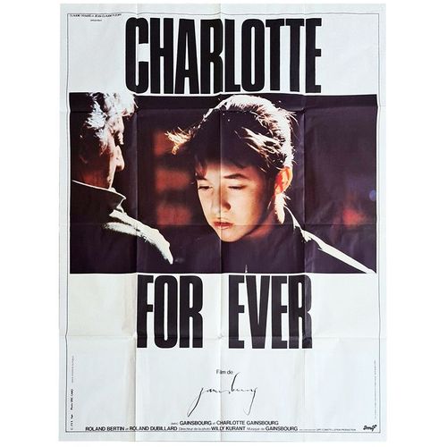  Charlotte For Ever - Véritable Affiche De Cinéma Pliée- Format 120x160 Cm -De & Avec Serge Gainsbourg Avec Charlotte Gainsbourg, Roland Bertin, Roland Dubillard, Anne Zamberlan - 1986
