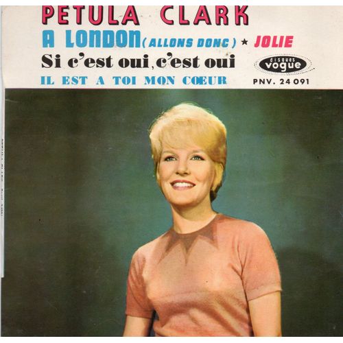 Petula Clark "A London" Vinyle 45 T 17 Cm - Ep - Vogue - 1968