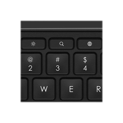 Logitech CREATE - Clavier et étui - rétroéclairé - Apple Smart connector - Espagnol - noir clavier, noir étui
