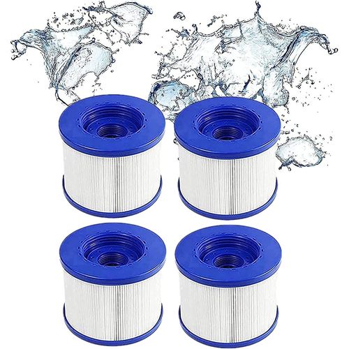 Swimming Pool Filter 4 Pack Replacement¿Cartouche Filtre à Vis Gonflabl De Vis 104mm,pour Clever Spa + Aquaparx + Aqua Spa + Costway etc