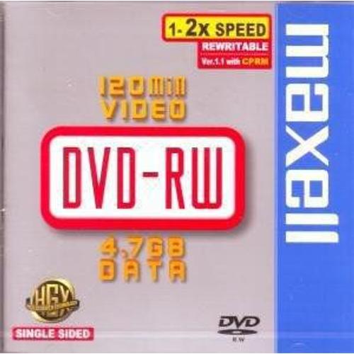 DVD-RW MAXELL 4.7Gb - 120 Min 1-2x