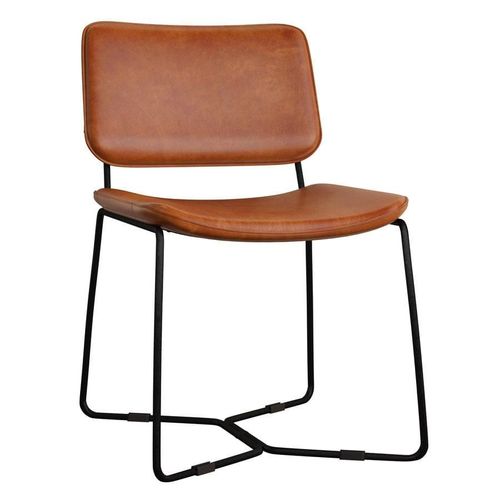 Chaise Latéral Ruby En Cuir Bruicato