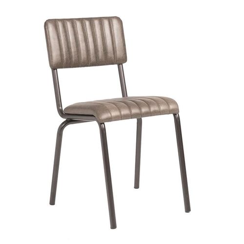 Chaise Latéral De Crème - Cibbed - Lascari - Silver