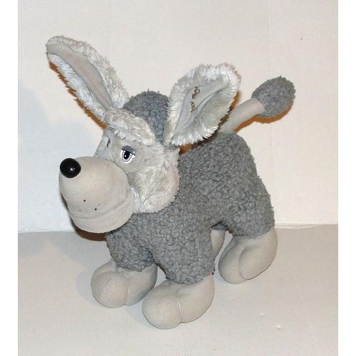 Peluche Chien Tonka Gris 26 Cm