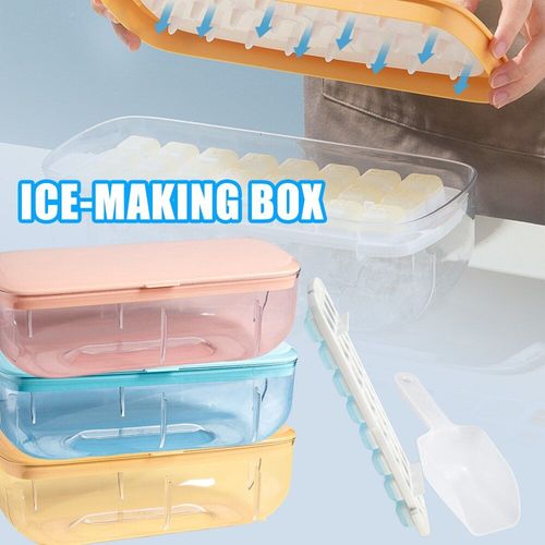 Bac À Glace D'été Avec Couvercle Et Bac, Boîte À Glace À Dégagement Facile, Seau De Rangement, Démoulage Et Fabrication De Glace Pour La Cuisine