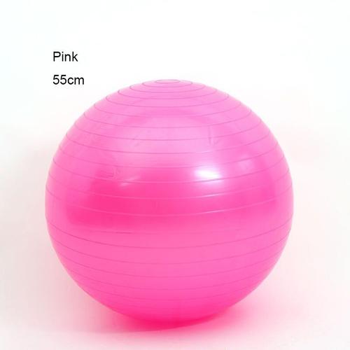 Ballon De Yoga Et Pilates, Chaise Gonflable Et Lisse De 55 À 75cm, Pour Le Sport, Le Fitball, L'entra?Nement Et L'équilibre - Type Pink 55cm