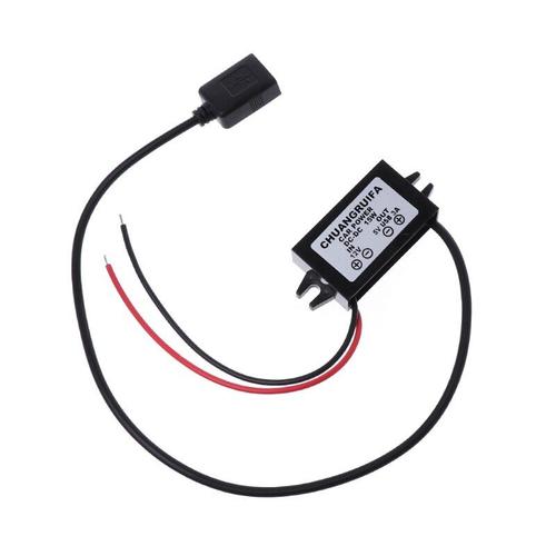 1 pièce adaptateur d'alimentation de sortie cc convertisseur Module 12V à 5V USB nouveau