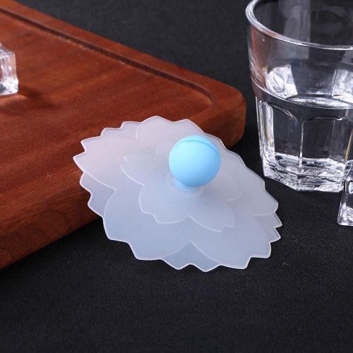 Couvercle De Tasse En Silicone Transparent De Qualité Alimentaire, Résistant À La Chaleur, Anti-Poussière, Anti-Fuite, Accessoires Ménagers À La Mode