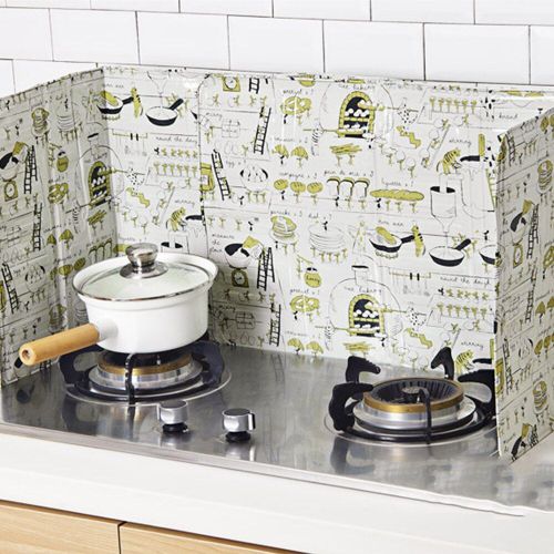 Plaque De Déflecteur De Cuisinière À Gaz En Aluminium, Poêle De Cuisine Pliable, Couvercle D'écran De Projection D'huile, Cuisinière À Gaz, Outil De Cuisine Domestique