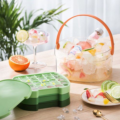 Moules À Glaçons En Plastique, Plateau De Réfrigérateur, Cubes De Glace Faits Maison, Conteneur De Congélateur, Cocktail Café, Gadgets De Cuisine