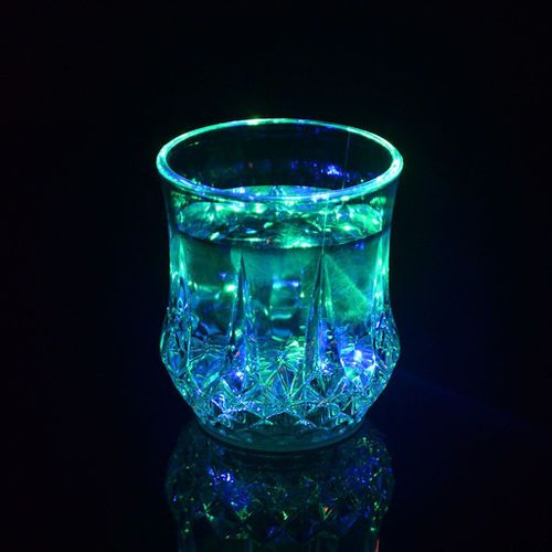 Tasse À Bière En Verre Brillant, Verre À Vin, Led, Cristal, Lumière Clignotante, Café, Lait, Thé, Vin, Whisky, Bar, Cadeau De Voyage
