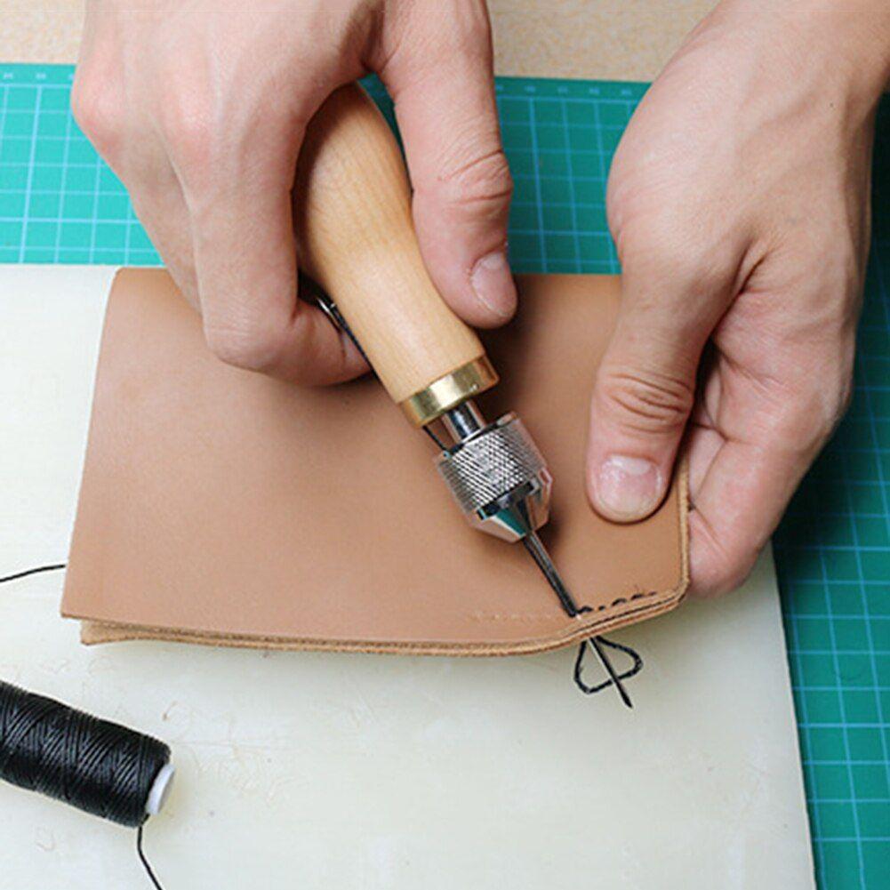 Kit de poinçon de couture en cuir, ensemble de couture à la main, serrure,  couture à