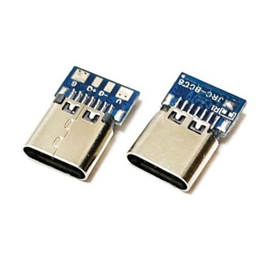 Connecteur de Port USB type-c femelle à 16 broches, 2 pièces, prise à souder, Port de chargeur USB