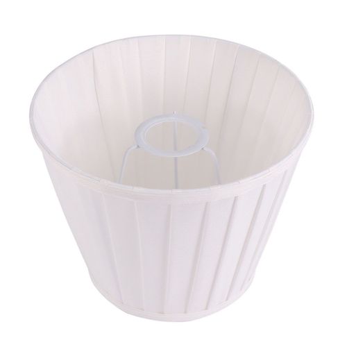Abat Jour En Tissu Plissé Pour Maison, Bureau, Hôtel (Beige), 1 Pièce