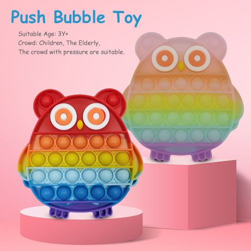 Jouets Lumineux Anti-Stress En Forme De Hibou, Anti-Stress, Pour Adultes Et Enfants, Cadeaux De Noël