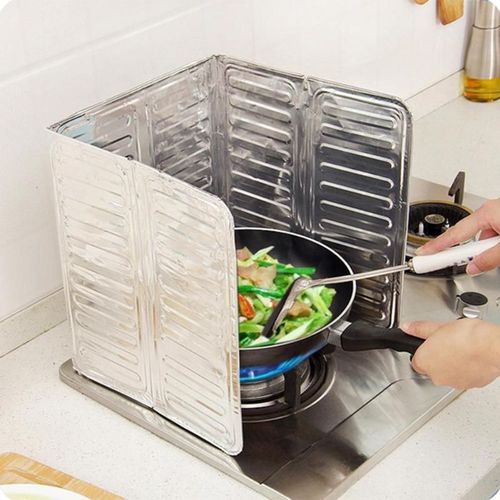Poêle À Frire De Cuisine, Couvercle D'écran De Protection Contre Les Éclaboussures D'huile, Cuisinière À Gaz, Bouclier Anti-Éclaboussures, Séparateur D'huile, Déflecteur, Outils De Cuisine