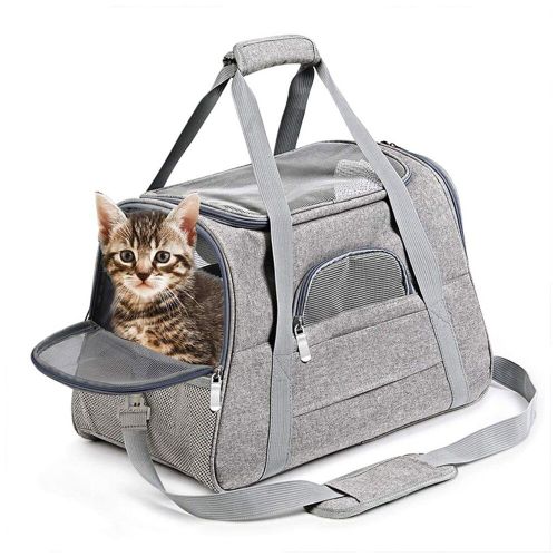 Transporteurs Pour Animaux De Compagnie Sac Portable Respirant Chat Chien Sacs De Voyage En Plein Air Animaux Chaton Sac À Main Sécurité Fermetures À Glissière Sac À Main