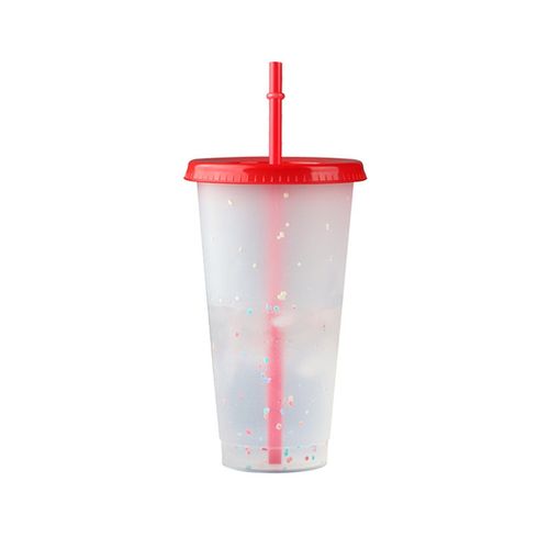 Gobelet À Couleurs Changeantes Avec Couvercles Et Paille, Gobelet À Motif De Confettis Réutilisables Pour Boissons Chaudes/Froides, Pour Adultes Et Enfants, 701-800ml Lbs