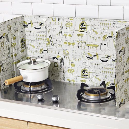 Plaque De Déflecteur De Cuisinière À Gaz En Aluminium, Poêle De Cuisine Pliable, Couvercle D'écran De Projection D'huile, Cuisinière À Gaz, Outil De Cuisine Domestique
