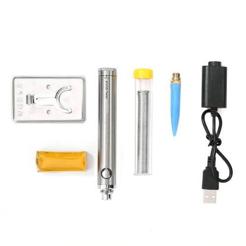 Fer à souder à charge sans fil 5V 8W, ensemble de fer à souder USB, Kit d'outils de soudage à température réglable + support/fil d'étain