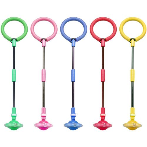 Balles Rebondissantes Lumineuses Led Pour Un Pied, Cordes À Sauter, Cheville, Balançoire, Fitness, Jeux Pour Enfants, Jouets De Sport Amusants En Plein Air