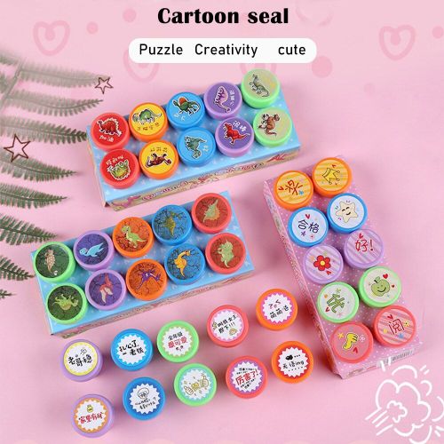Tampons De Peinture En Caoutchouc Pour Enfants, 10 Pièces, Tampons En Forme D'animaux, Dessins Animés, Scrapbooking, Décor D'album Photo, Jouet Pour Enfants