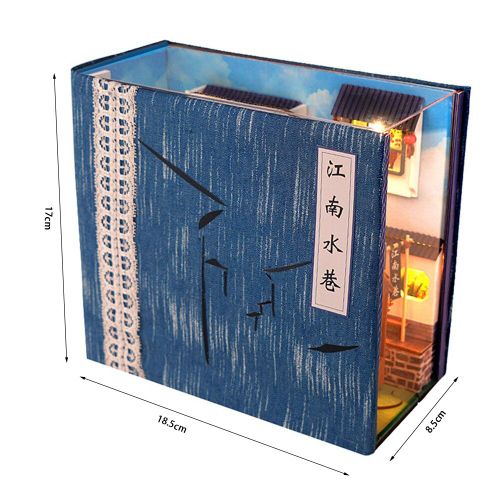 Maison De Poupée En Bois 3d Faite À La Main Avec Led, Kit De Construction Miniature, Jouet, Cadeau Pour Enfant
