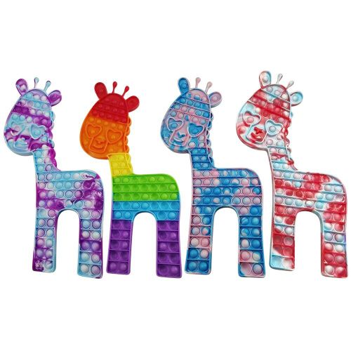 Presse À Doigt Anti-Stress, Girafe Push Bubble, Décompression, Planche À Presser, Enfant Adulte, Famille, Jeu Simple, Interactif, Sensoriel, Jouet 1 Pièce