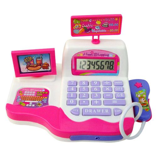 Mini-Caisse De Cosplay Pour Enfants, Ensemble De Supermarché Électronique, Simulation, Calcul Des Aliments, Caisse De Caisse, Jouet De Simulation Pour Enfants