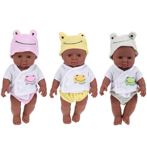 Poupée Nouveau-Né Africain 12 Pouces 30cm, Simulation De Vinyle Souple, Jouets Réalistes Bon Marché, Cadeaux D'anniversaire De Noël