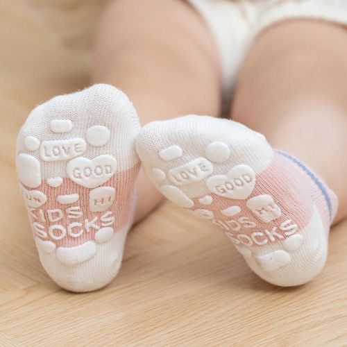 Chaussettes De Bateau Pour Bébé, 5 Paires, Anti-Déformations, Multicolores, Antidérapantes, Pour Tous Les Jours
