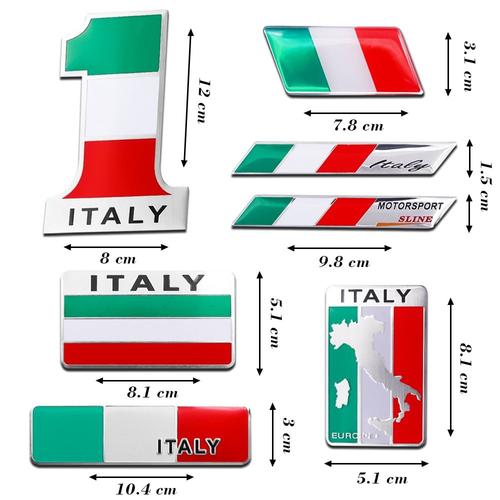 Sticker Drapeau Italie / Italien Etiquette & Autocollant