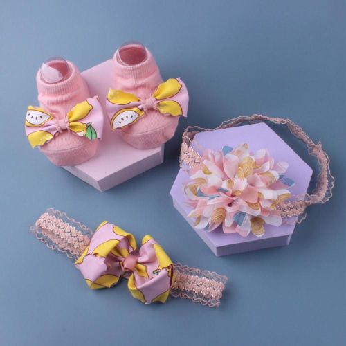 Couvre-Chef En Coton Pour Nouveau-Né, 3 Pièces/Ensemble, Bande, Chaussettes De Sol, Chaussettes Pour Nouveau-Né, Accessoires De Photographie Super Doux