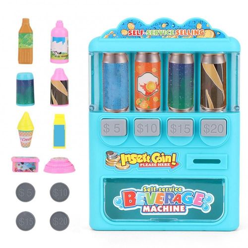 Distributeur Automatique De Boissons, Jeu Éducatif D'apprentissage Et De Shopping Pour Garçon Et Fille, Jouet De Maison De Poupée