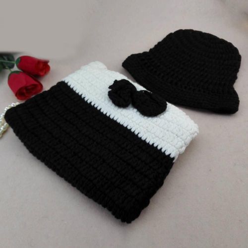 Sac De Couchage Avec Chapeau, Fil De Laine À Texture Délicate, Résistant À La Décoloration, Pour Bébé Garçon Et Fille, Vêtements De Photographie Pour La Maison