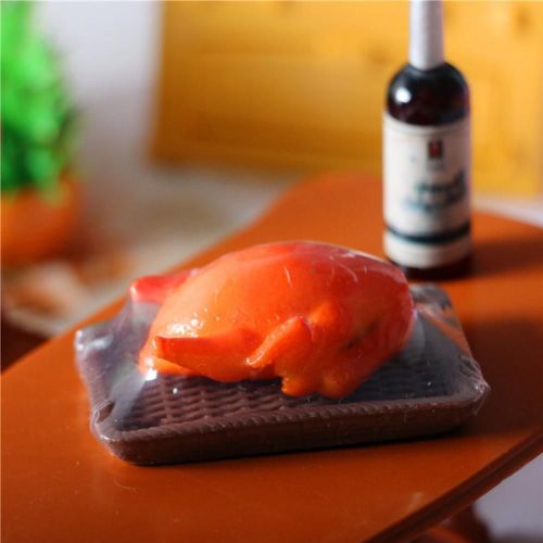 Maison De Poupée Simple, Haute Simulation De Film Mince, Poulet Rôti Portable Pour Enfants
