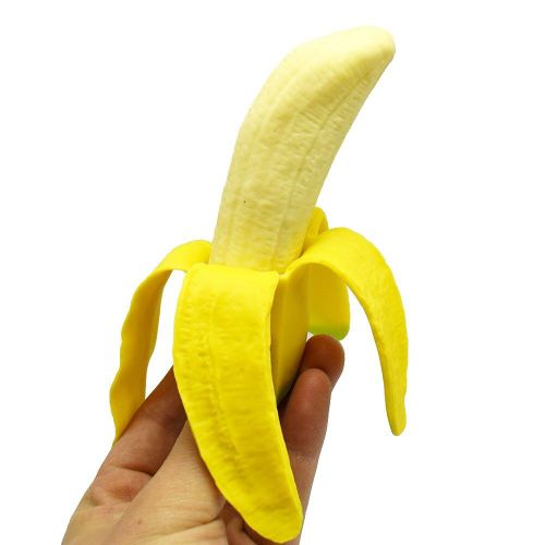 Nouveau Style Réaliste Éplucher La Peau Des Bananes Jouets Farces Simulation De La Gélatine Squishy