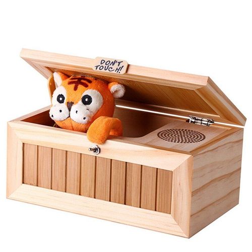 Boîte Électronique En Bois De Tigre Amusant, Jouet Interactif Pour Garçon Et Enfant, Cadeau Amusant, Pour Réduire Le Stress, Décoration De Bureau