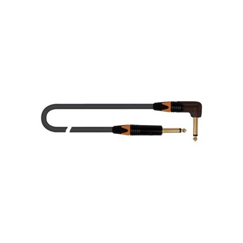 Quiklok VITAMINA-C-A5-BK - Câble instrument Vitamina-C jack mono droit - coudé 5 m noir