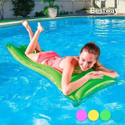 Matelas Bouée Gonflable Colorée Piscine Mer Jaune * Matière : Vinyle Résistant * Dimensions: 183 X 69 Cm * Âge Recommandé : + 14