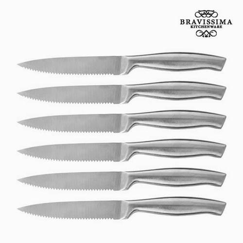 Lot de 6 couteaux en acier inoxydable - Couteaux professionnels pour la  cuisine et viande