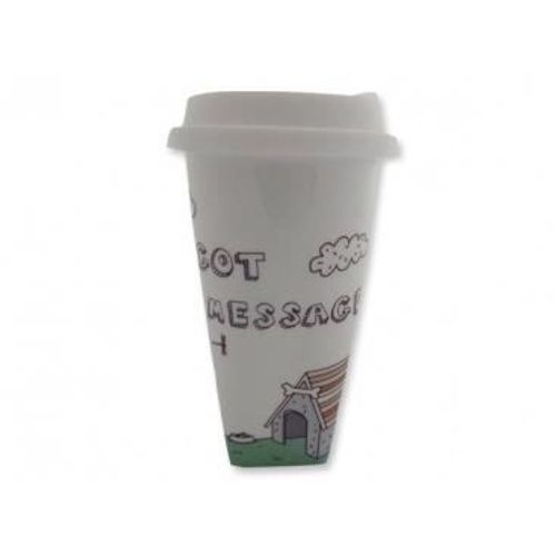 Tasse En Céramique Transportable Avec Message